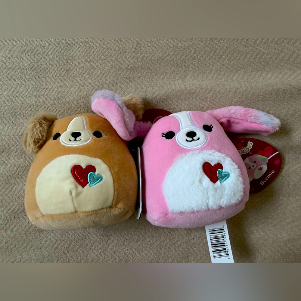 Target valentines squishmallows dogs brand new